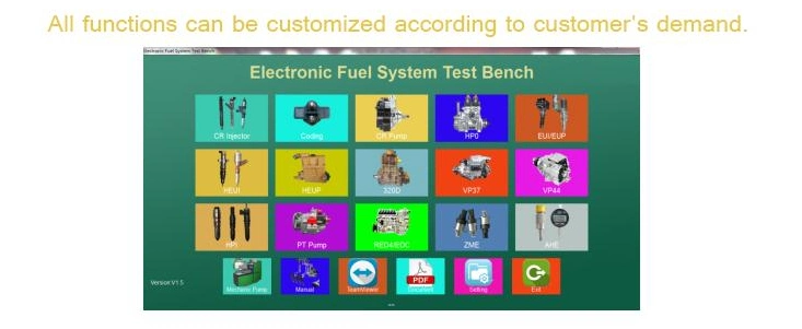 Wunfa Common Rail System & Heui System Test Bench Spe825 with Coding Function