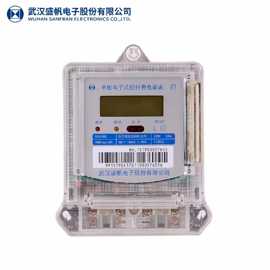 Contatori elettronici Dds395 del contatore di energia elettrica monofase