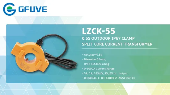 Trasformatore di alimentazione a nucleo diviso impermeabile per esterni con morsetto Lzck-55