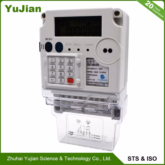 Contatore di energia intelligente monofase con pagamento anticipato e approvazione Sts 220V