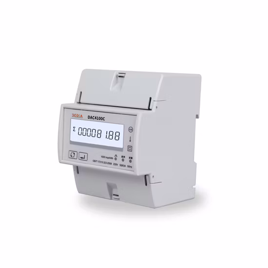 Contatore di energia Modbus su guida DIN monofase Dac4100c con telecomando intelligente