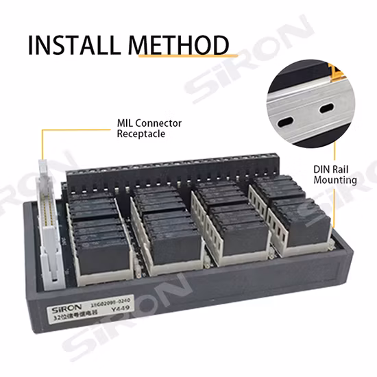 Siron Y449-D Modulo di uscita relè a 32 vie, scheda amplificatore di uscita, modulo di controllo relè PLC, protezione uscita
