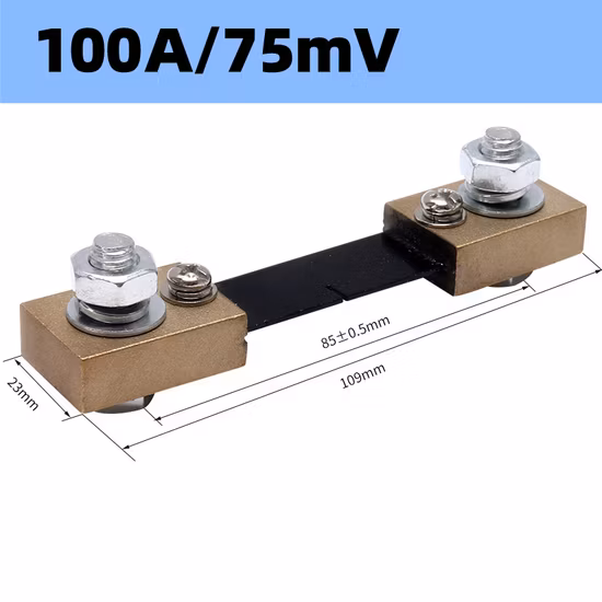 Striscia di resistenza shunt per monitoraggio batteria di veicoli elettrici Manganin FL-2 75mV 50A