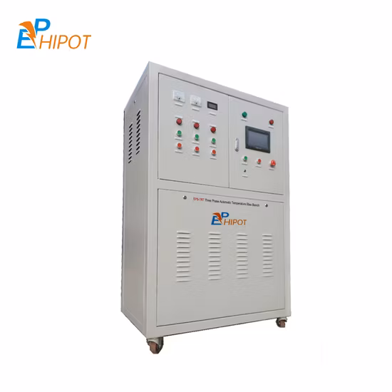 Banco prova aumento temperatura quadri elettrici trifase 4000A Ep Hipot EPS-Trt